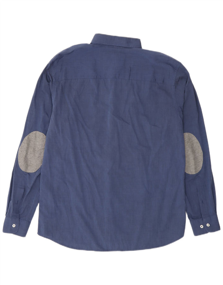 Jack & Jones Hombre Slim Shirt XL Azul Algodón