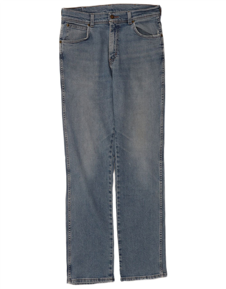 Wrangler Vaqueros rectos de corte regular para hombre W32 L34 Algodón azul