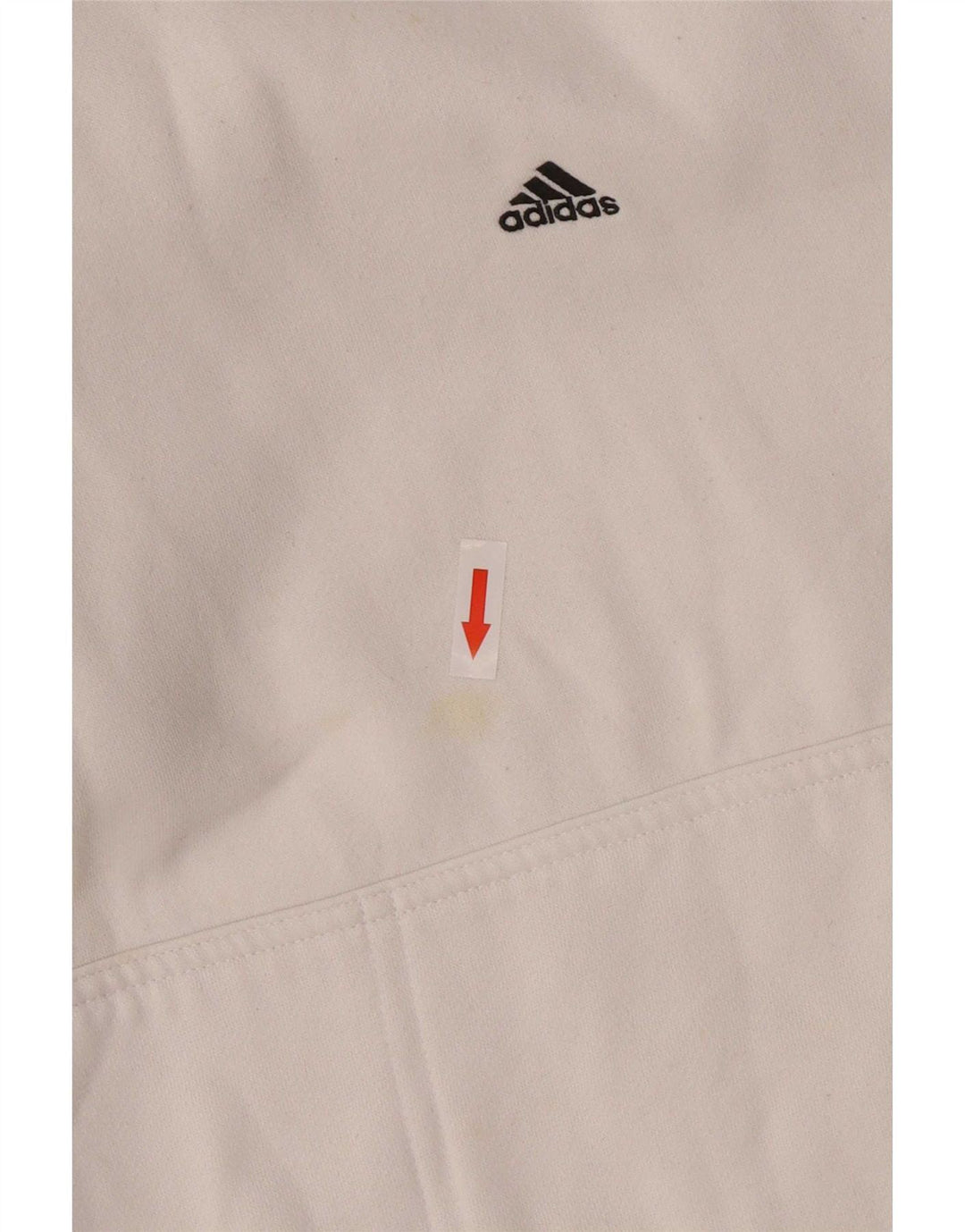 Adidas Hombre Sudadera Con Capucha Jumper Medio Blanco Algodón