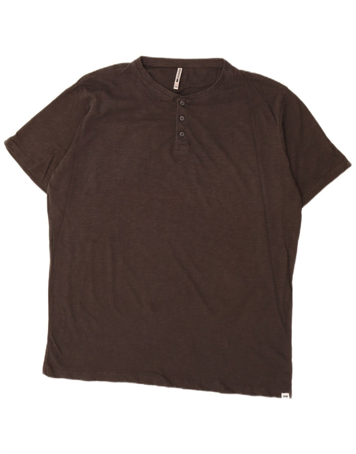 Carrera Camiseta Hombre Top 2XL Gris Algodón