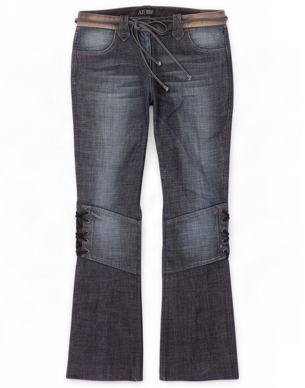 Armani Jeans Bootcut para mujer UK 12 Medium W30 L31 Algodón azul