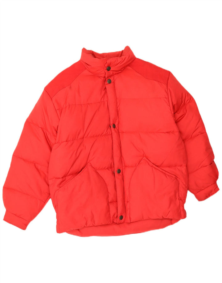 Le Frog - Chaqueta acolchada para hombre, talla 38, talla mediana, color rojo poliamida