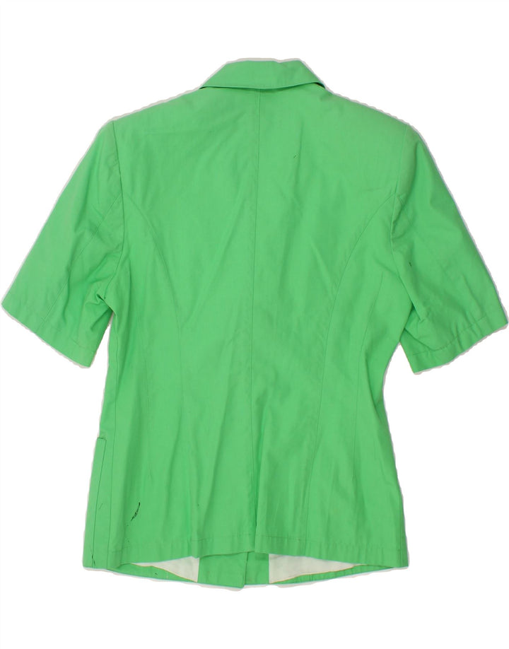 LAURA BIAGIOTTI Womens 3 Button Blazer Jacket UK 12 Medium Green Vintage Laura Biagiotti and Second-Hand Laura Biagiotti from Messina Hembry 