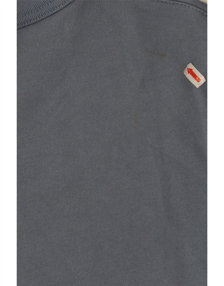 Zara Hombre Sudadera Jumper Large Azul Algodón