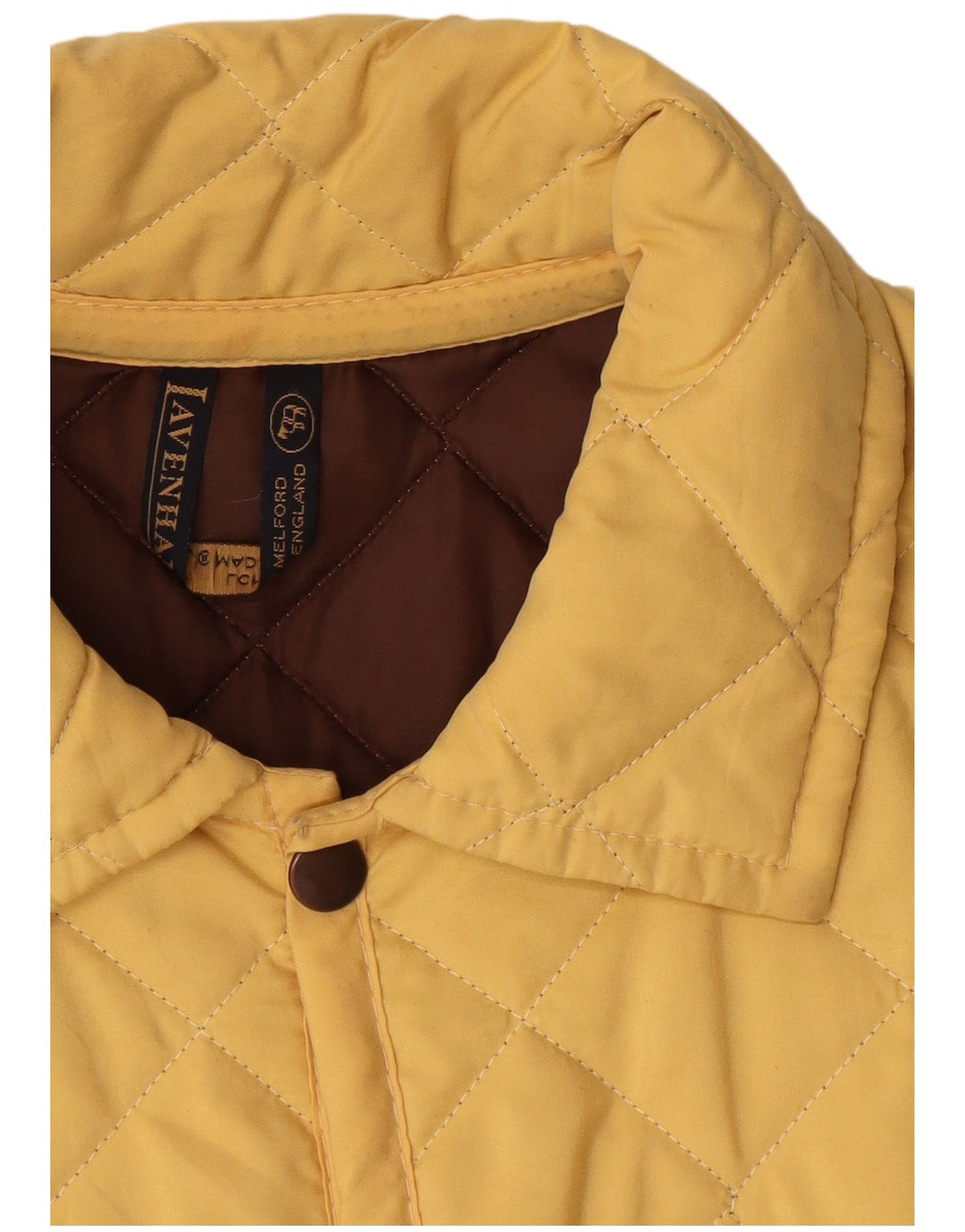 Lavenham Chaqueta acolchada para hombre UK 38 Poliéster amarillo medio