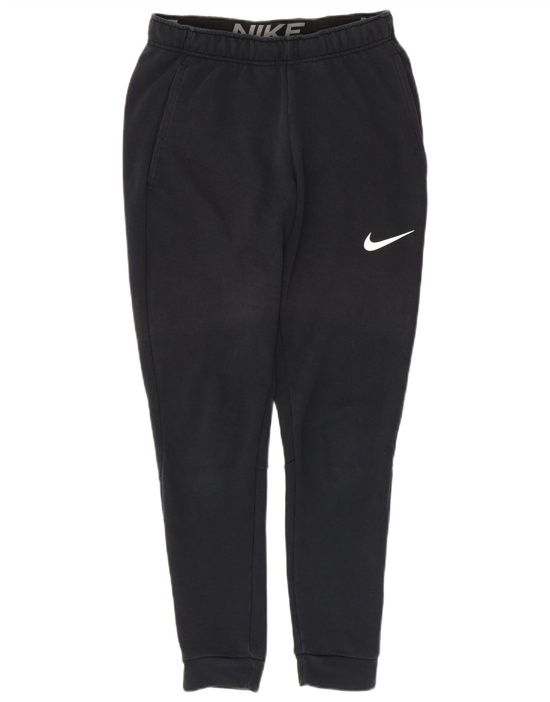 NIKE Hombre Dri Fit Chándal Pantalones Joggers Pequeño Algodón Negro
