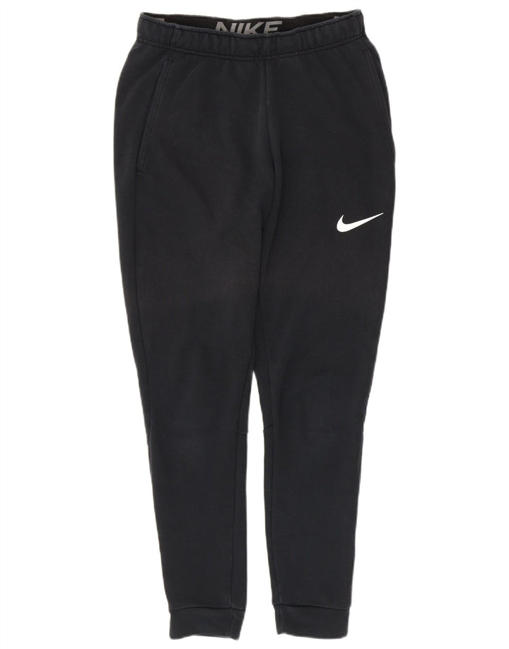 NIKE Hombre Dri Fit Chándal Pantalones Joggers Pequeño Algodón Negro