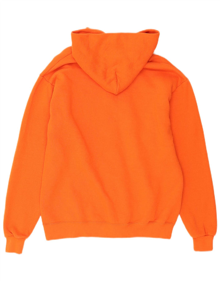 Lee Sudadera Con Capucha Y Cremallera Para Hombre Algodón Naranja Mediano