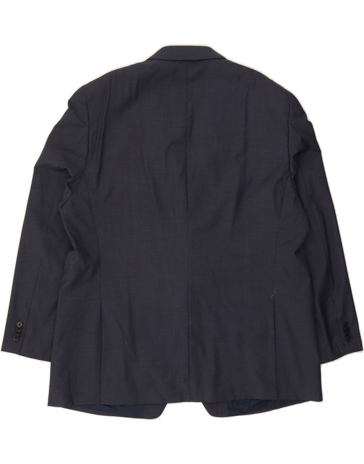MICHAEL KORS Mens 2 Button Blazer Jacket IT 50 Large Navy Blue Wool Vintage Michael Kors and Second-Hand Michael Kors from Messina Hembry 