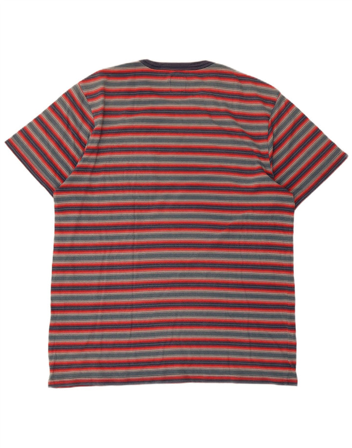 Camiseta Vans Hombre Top Large Rayas Rojas