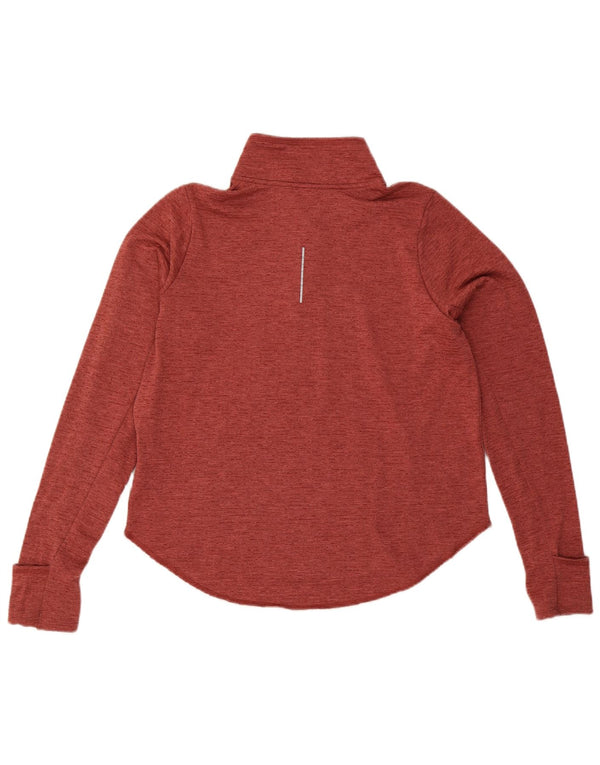 Nike Dri Fit - Chándal con cremallera y cuello para mujer, talla 40, talla grande, color rojo