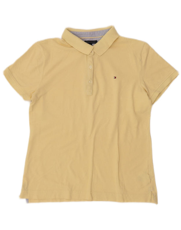 TOMMY HILFIGER Polo para mujer UK 44 Grande Algodón amarillo