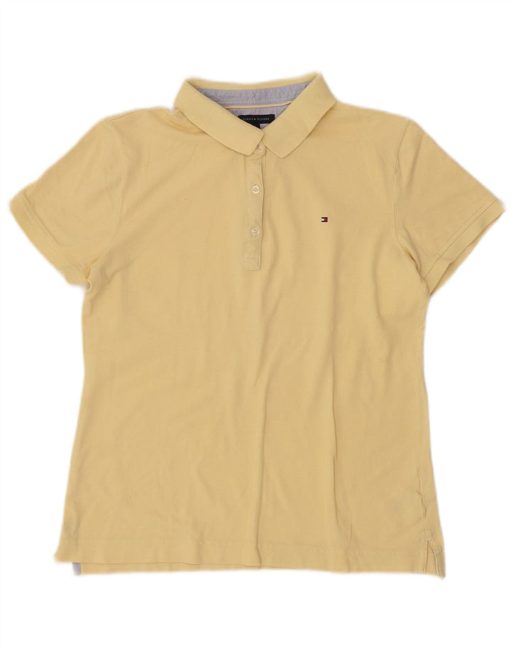 TOMMY HILFIGER Polo para mujer UK 44 Grande Algodón amarillo
