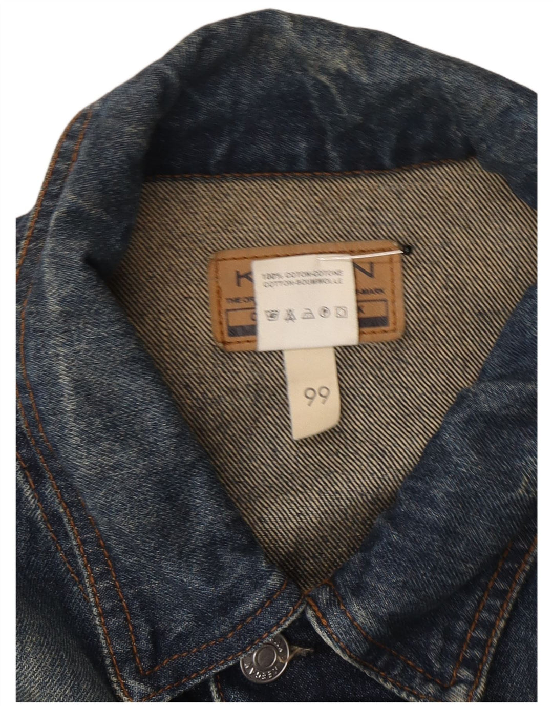 KEEGAN Chaqueta vaquera para hombre ES 42 XL Algodón azul