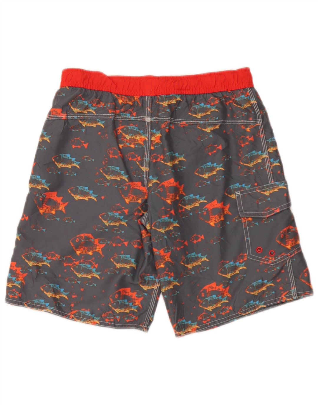 L.L.Bean Bañador con gráfico para niño 9-10 años Gris Poliéster