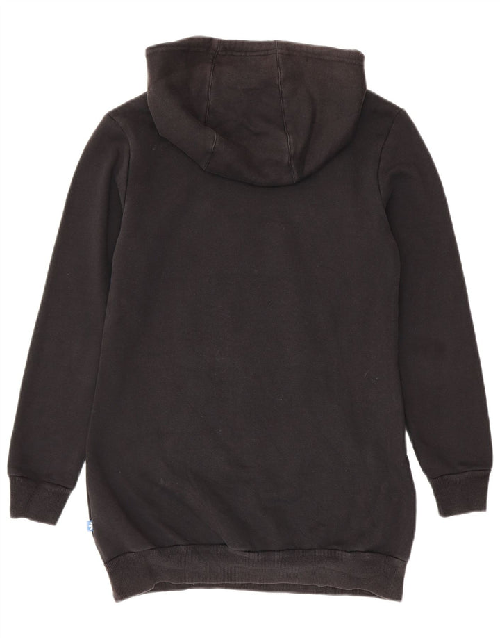 Adidas Mujer Longline Graphic Sudadera con capucha Jersey EU 42 Mediano Negro Poliéster