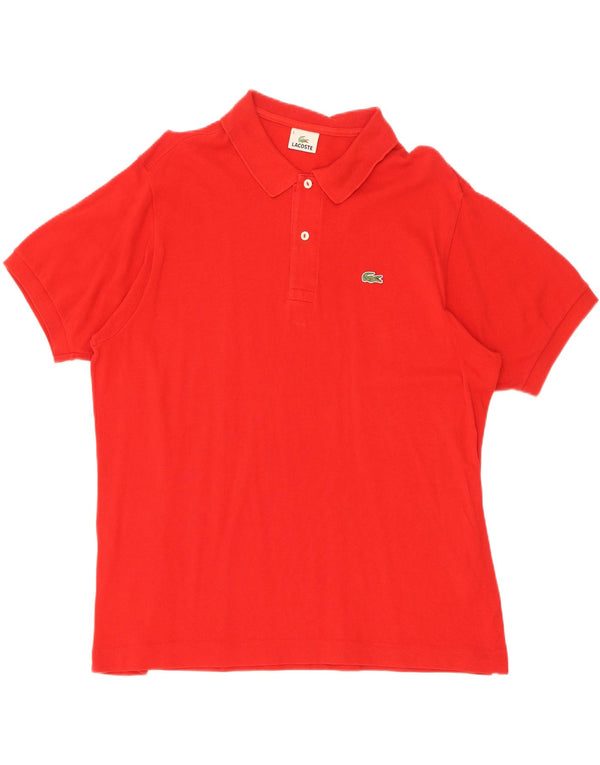 Polo Lacoste Hombre Talla 6 XL Algodón Rojo