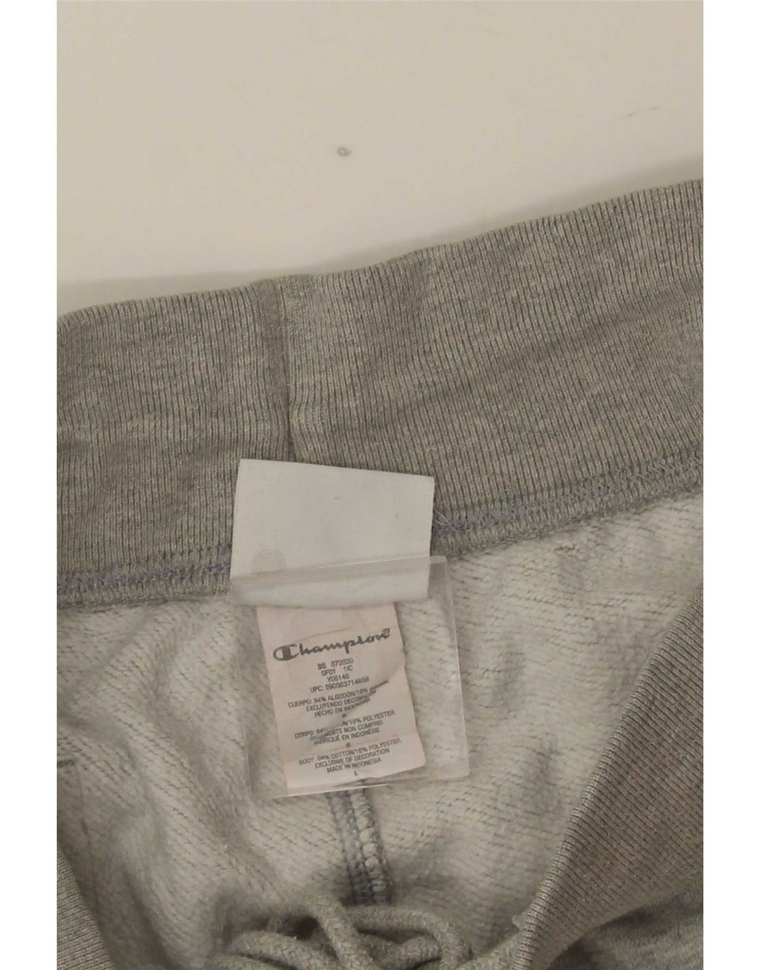 Champion Pantalones cortos deportivos de tejido inverso para hombre, algodón gris grande