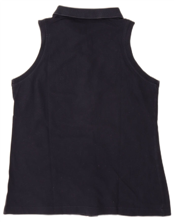 Sergio Tacchini Blusa sin mangas para mujer UK 12 Medium Azul marino