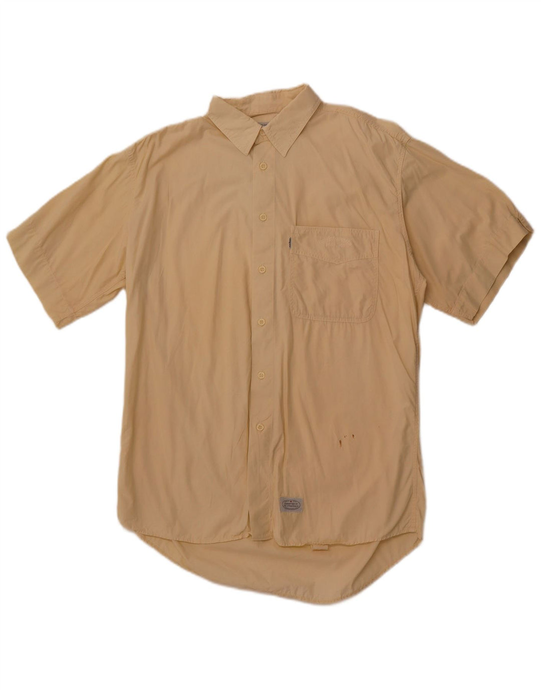 Camisa LEVI'S Hombre Manga Corta Algodón Beige Medio