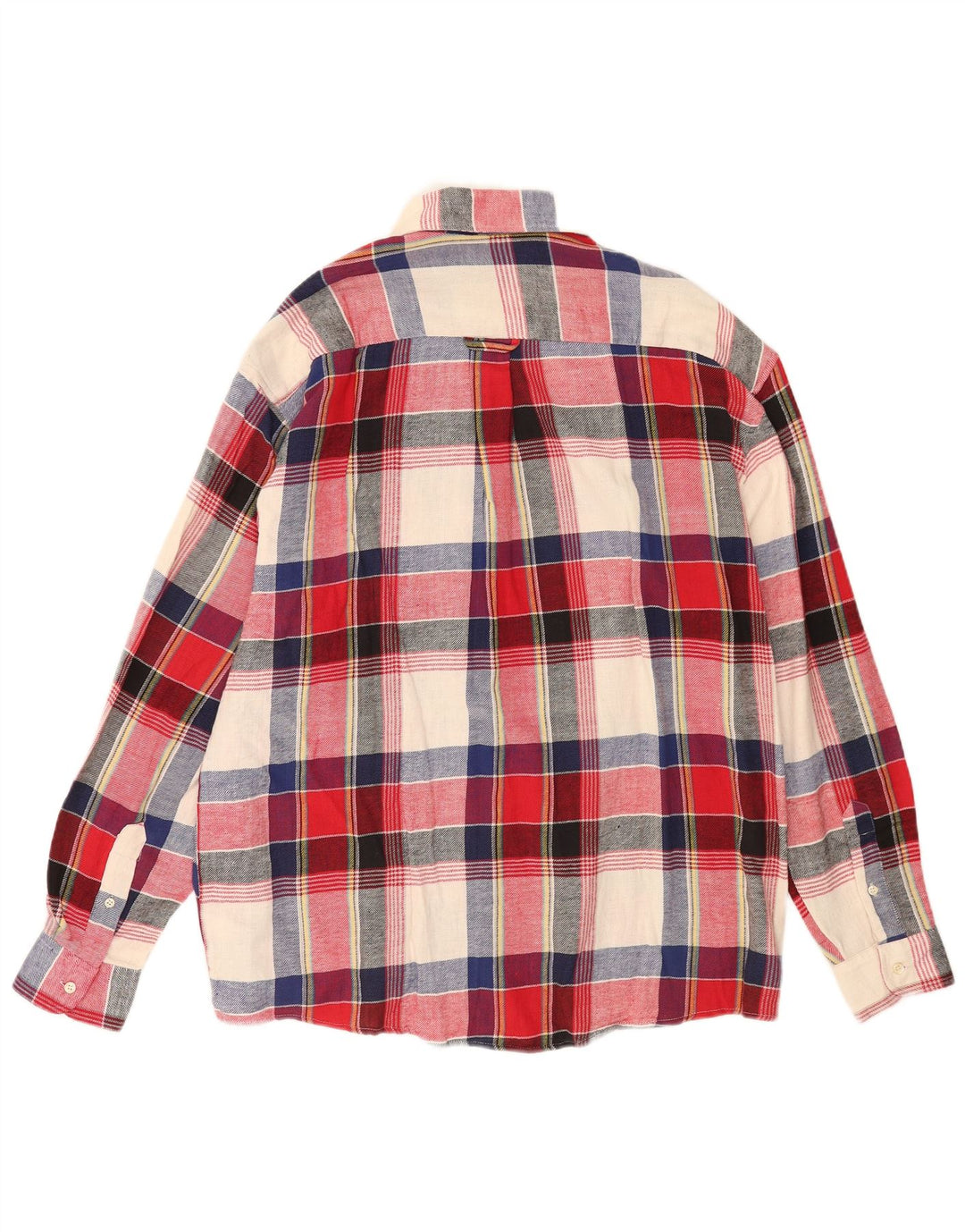 Camisa de franela vintage para hombre XL Algodón a cuadros multicolor