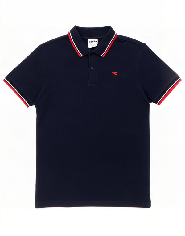 Diadora Polo Hombre Grande Azul Marino Algodón
