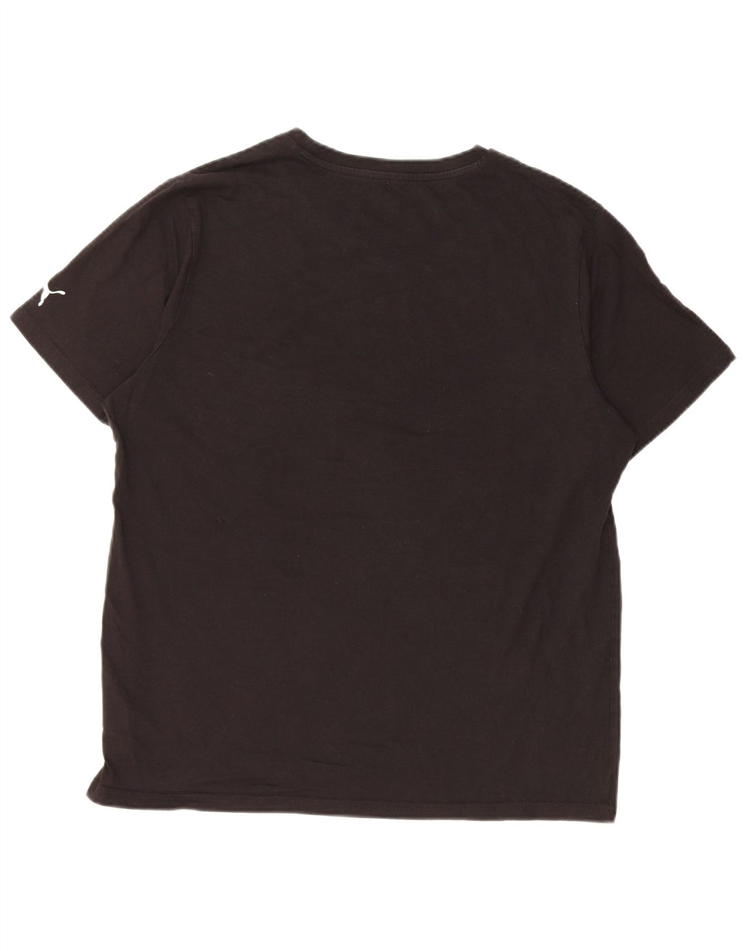 PUMA Camiseta gráfica para hombre Top grande de algodón negro