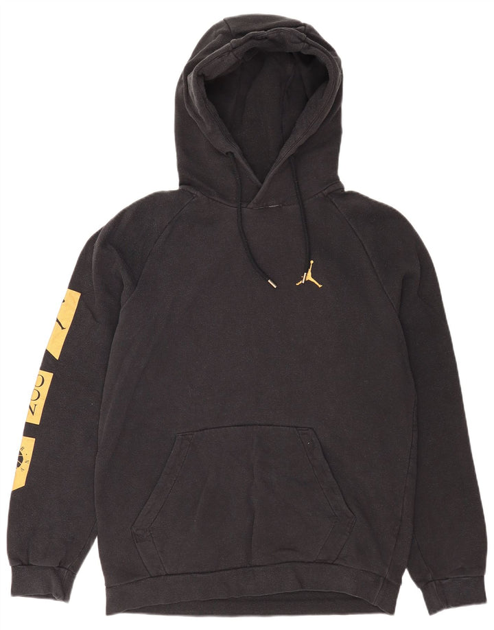 Jordan Hombre Sudadera Con Capucha Gráfica Jersey De Algodón Negro Mediano