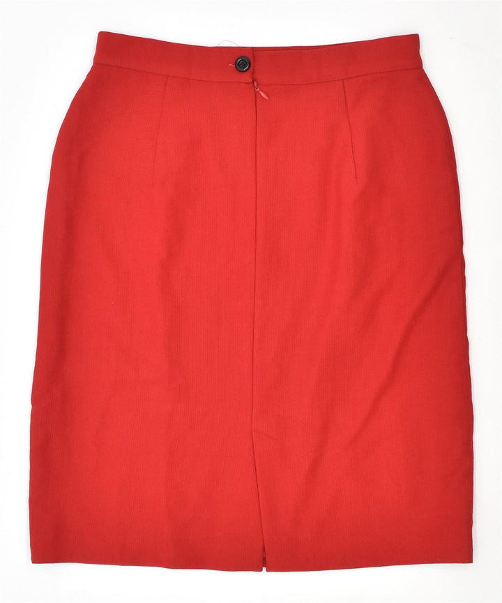 CENTAL Falda lápiz para mujer IT 46 Grande W30 Rojo Vintage