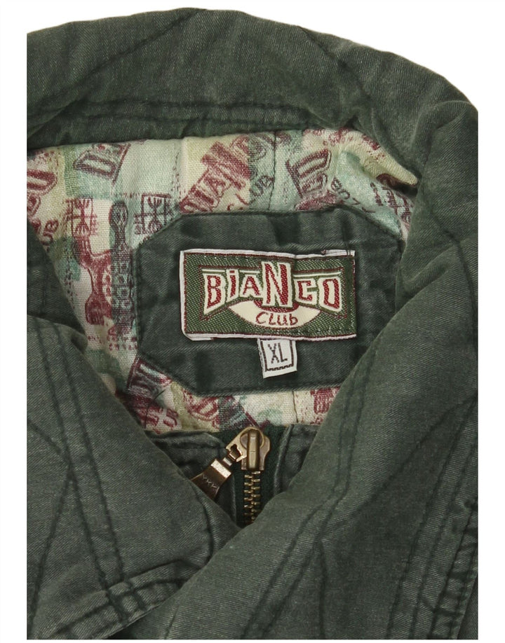 VINTAGE Chaqueta Bomber para Hombre Reino Unido 42 XL Verde