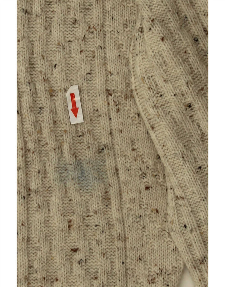 C&A Hombre Canda Jersey Con Cuello En V Jersey Acrílico Moteado Beige Medio