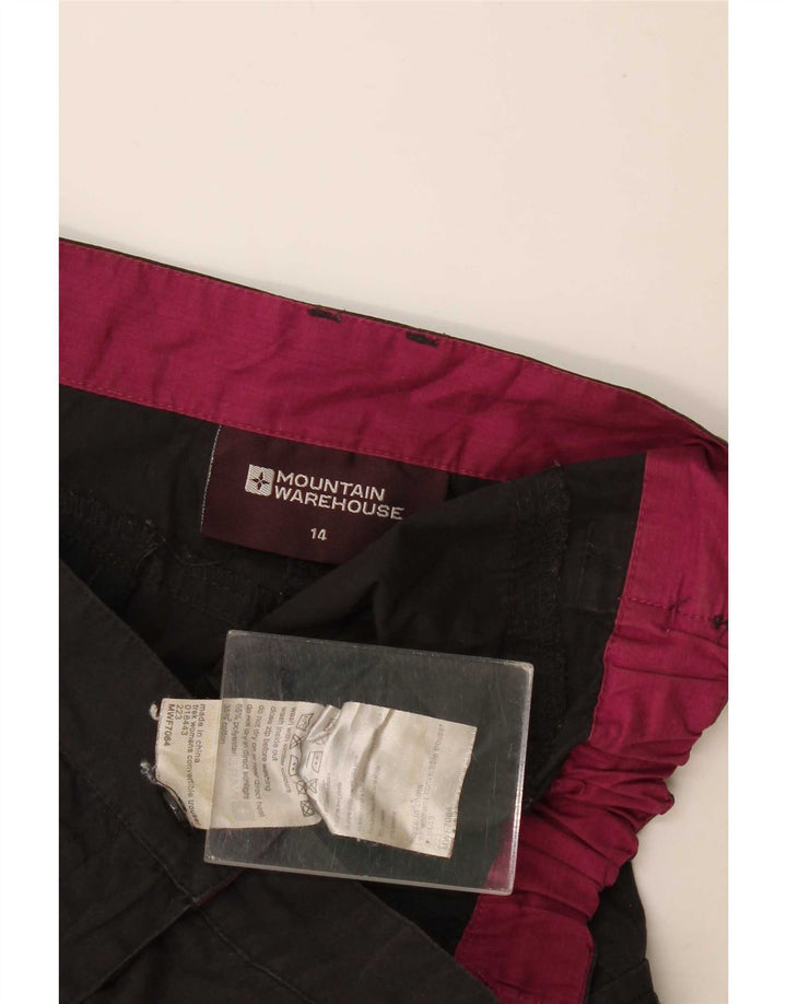 Pantalones cortos tipo cargo para mujer de Mountain Warehouse UK 44 Large W34 Poliéster negro