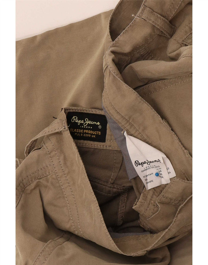 PEPE Jeans Bermudas Cargo para Hombre W34 Large Beige Algodón