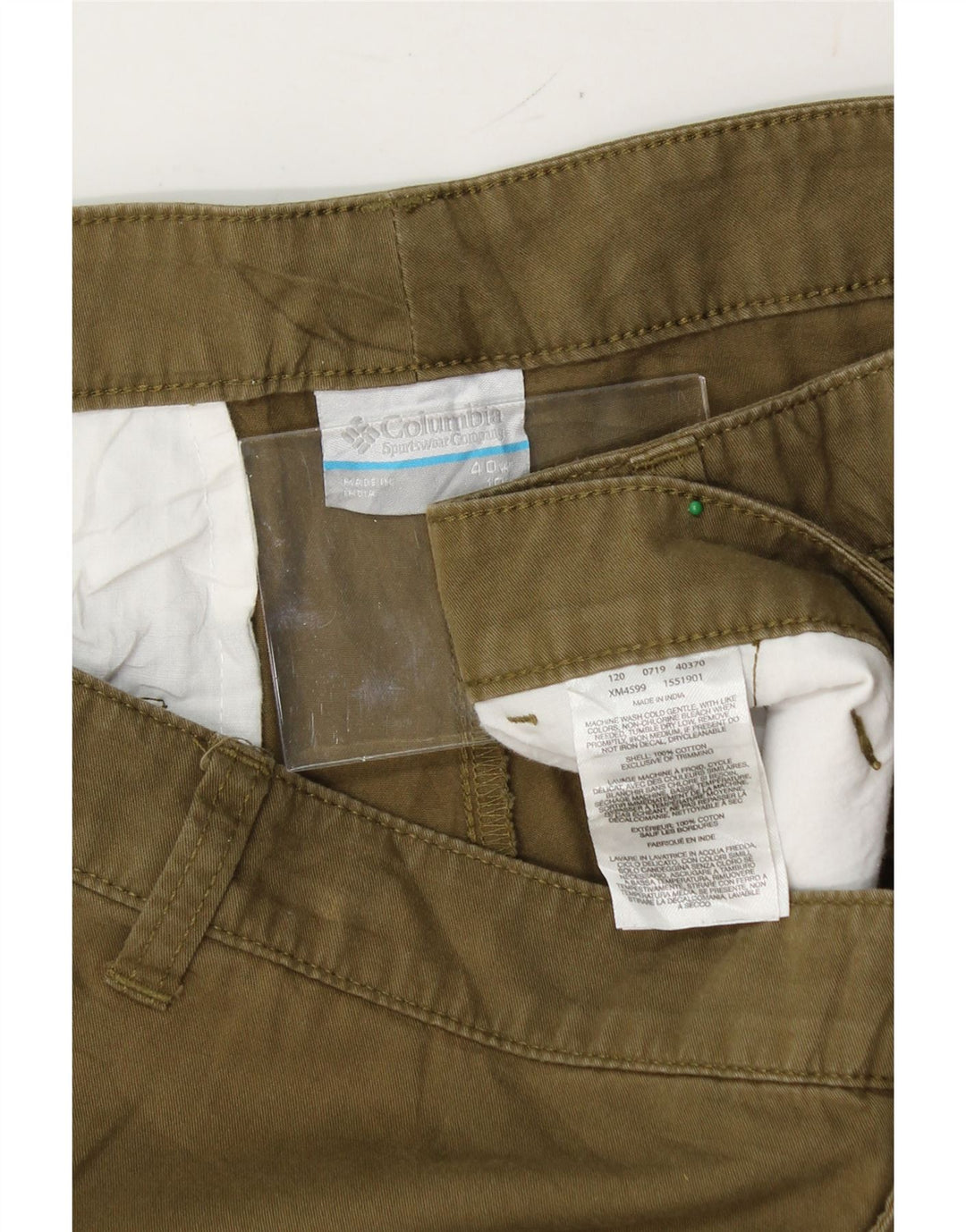 COLUMBIA Mens Cargo Shorts W40 XL Khaki Cotton Vintage Columbia and Second-Hand Columbia from Messina Hembry 