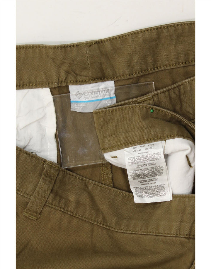 COLUMBIA Mens Cargo Shorts W40 XL Khaki Cotton Vintage Columbia and Second-Hand Columbia from Messina Hembry 