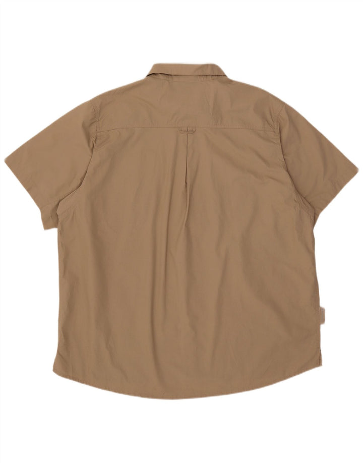 Camisa de manga corta para hombre Mountain Warehouse 2XL Poliéster beige