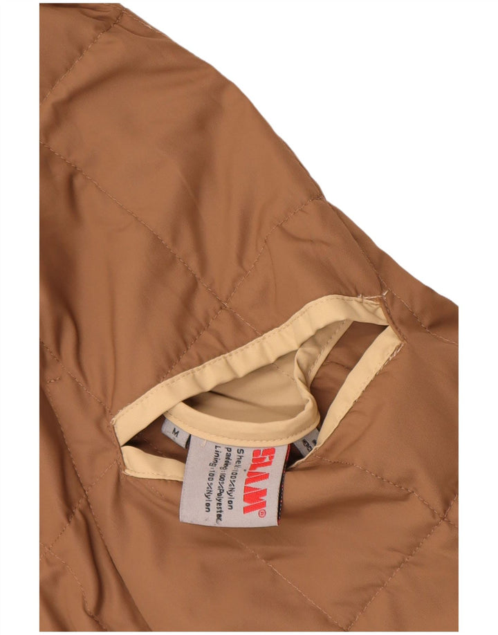 Slam Chaqueta Acolchada Reversible para Mujer UK 44 Medium Beige Nylon