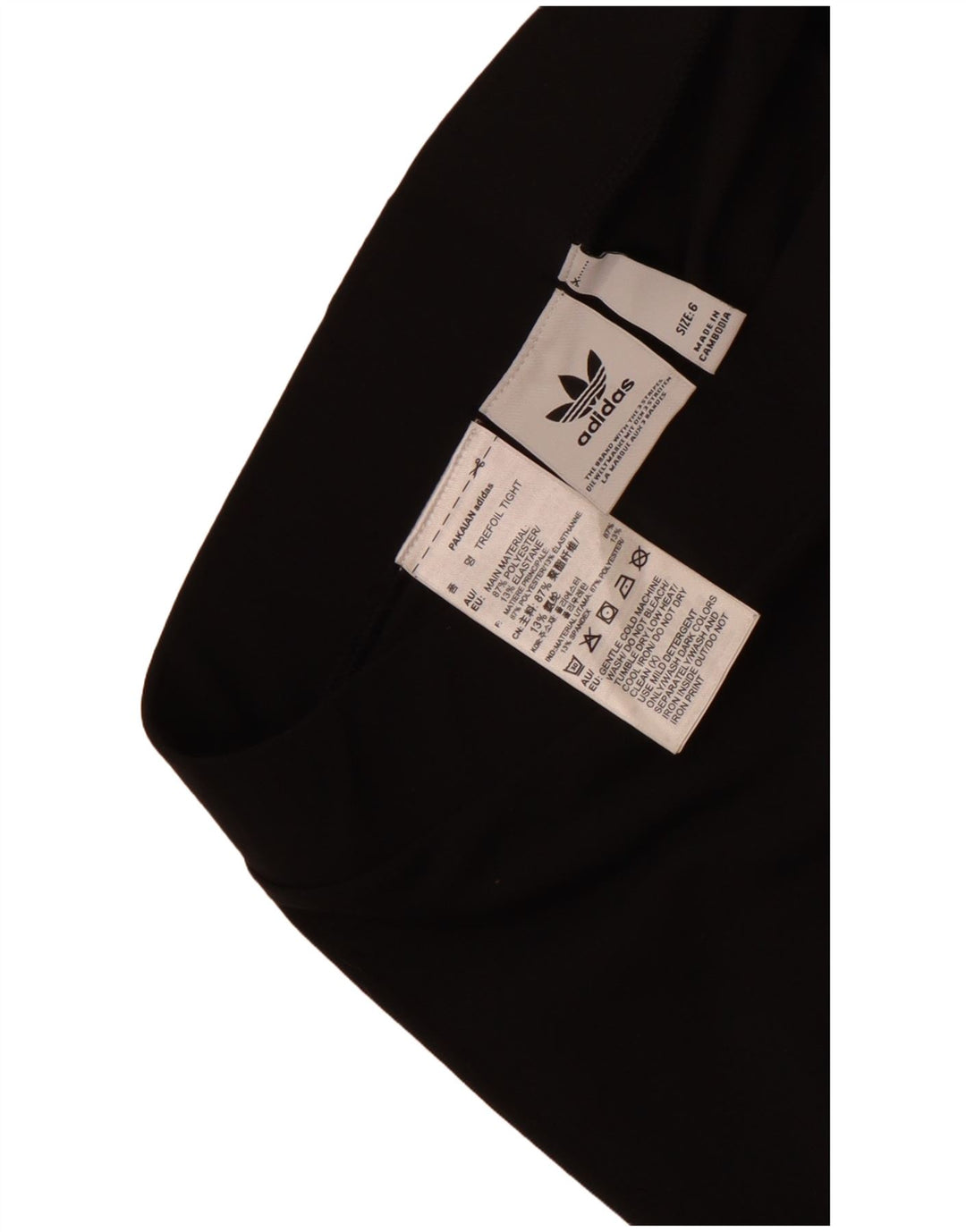 Adidas Leggings para mujer UK 6 XS Negro Poliéster