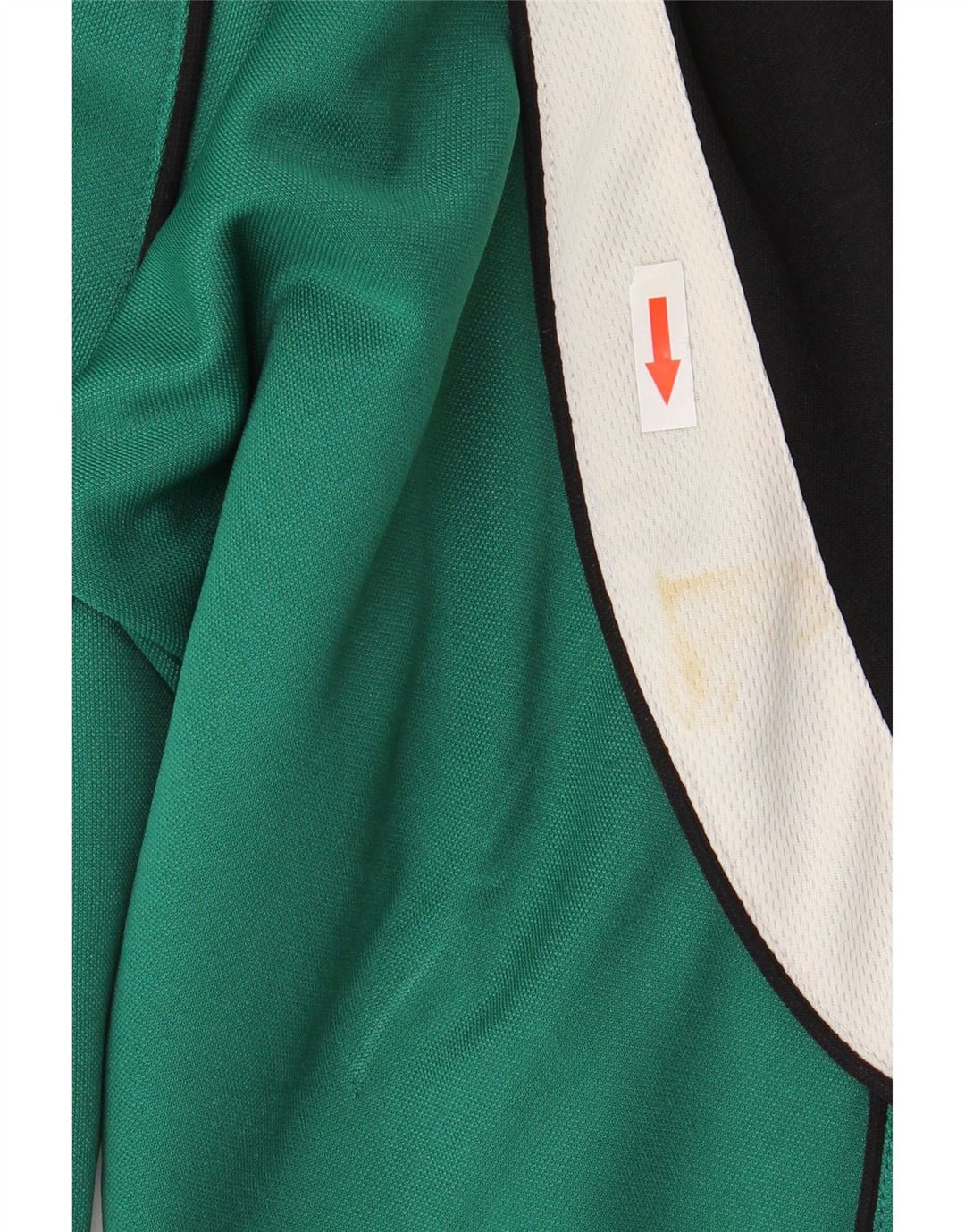 Saller Mens Chaqueta De Chándal Con Gráfico Grande Verde Color Block Poliéster