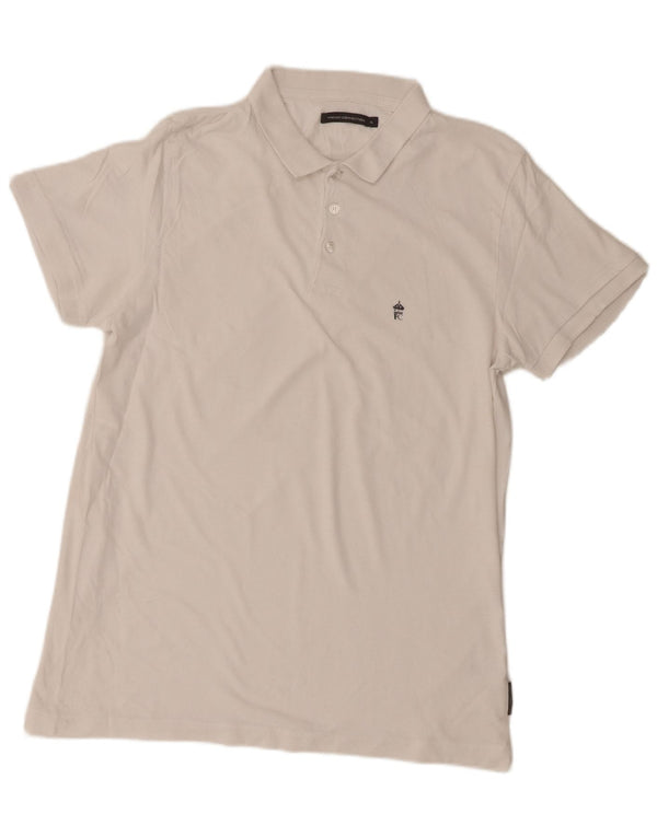 French Connection Polo Hombre XL Algodón Blanco