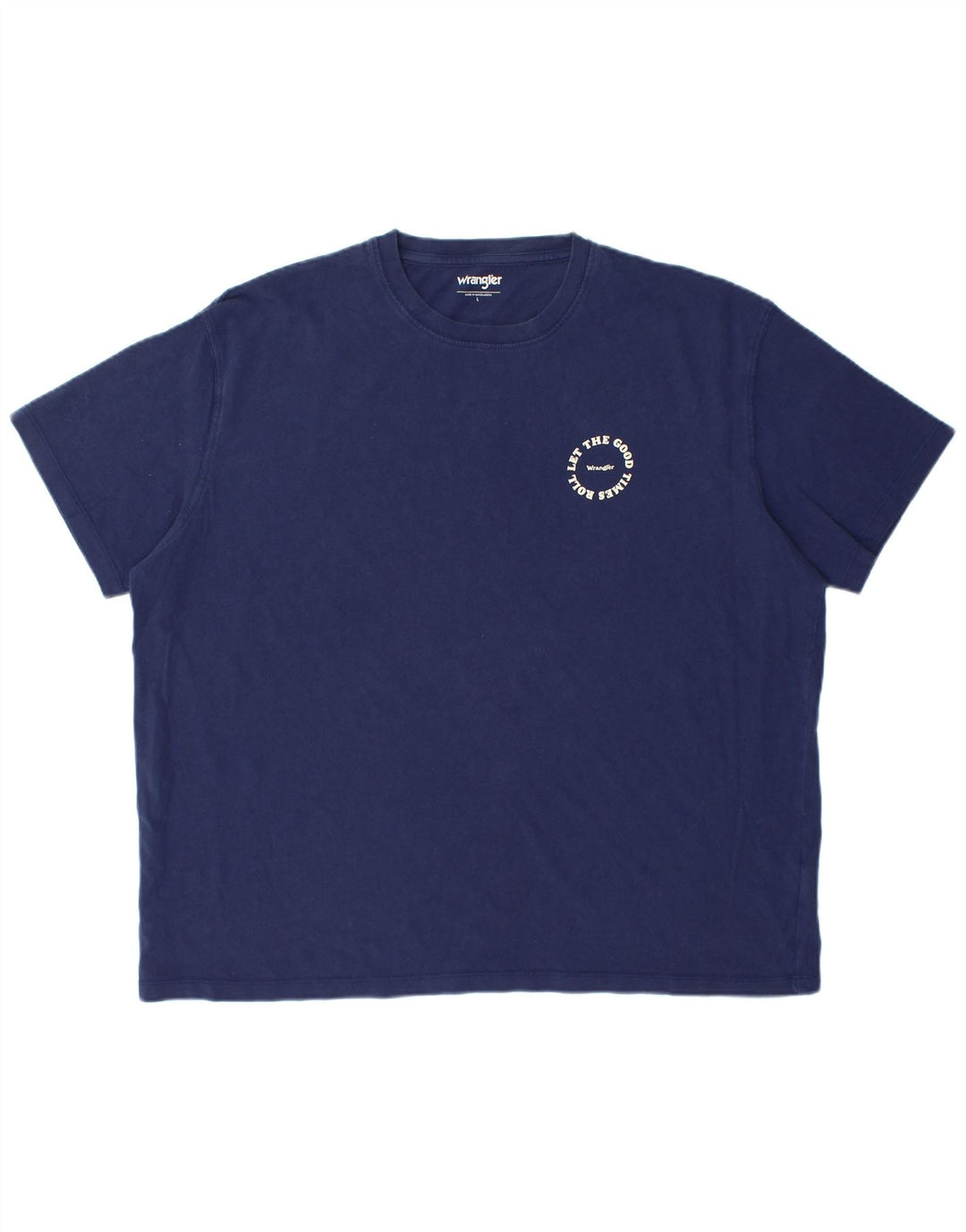 WRANGLER Camiseta Hombre Top Grande Azul Marino Algodón