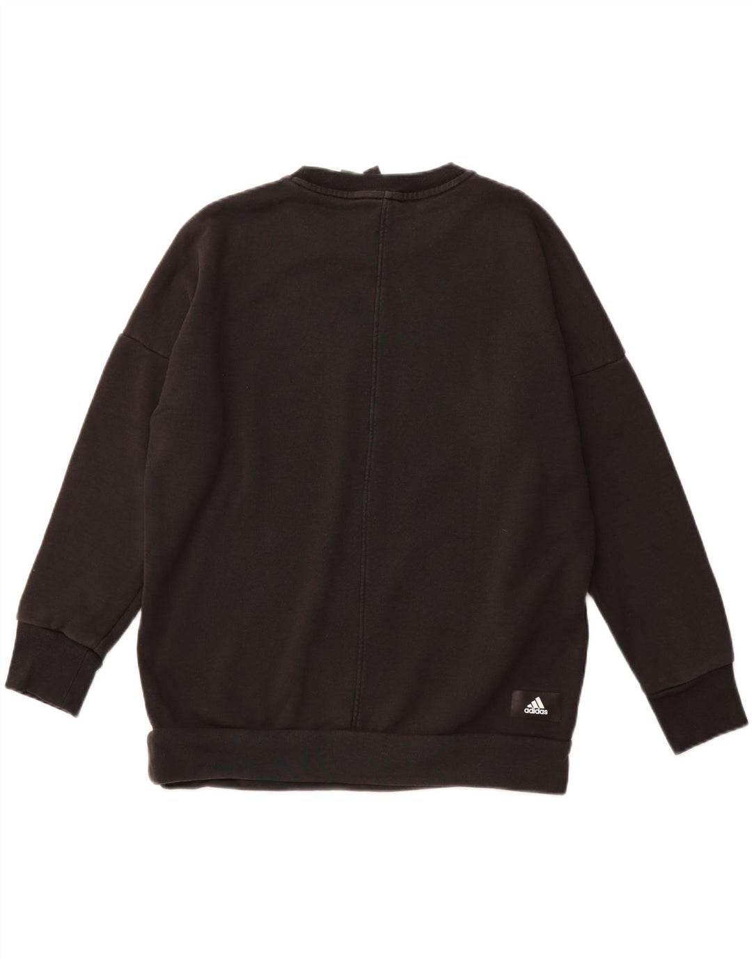 ADIDAS Mujer Primegreen Sudadera de gran tamaño Jumper UK 8/10 Small Negro