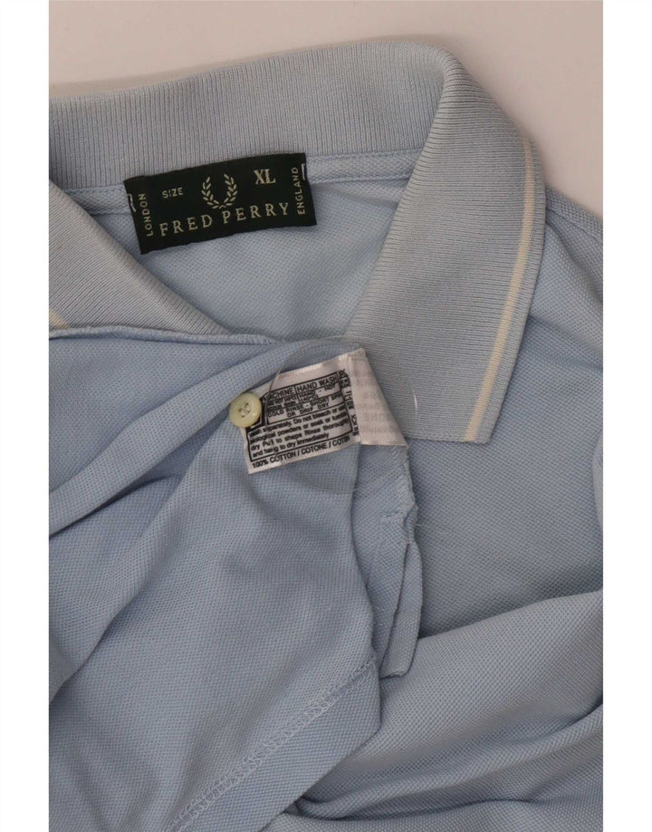 Fred Perry Polo Hombre XL Algodón A Rayas Azul