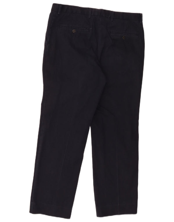 Marks & Spencer Pantalones rectos de pana para hombre W34 L29 Algodón azul marino