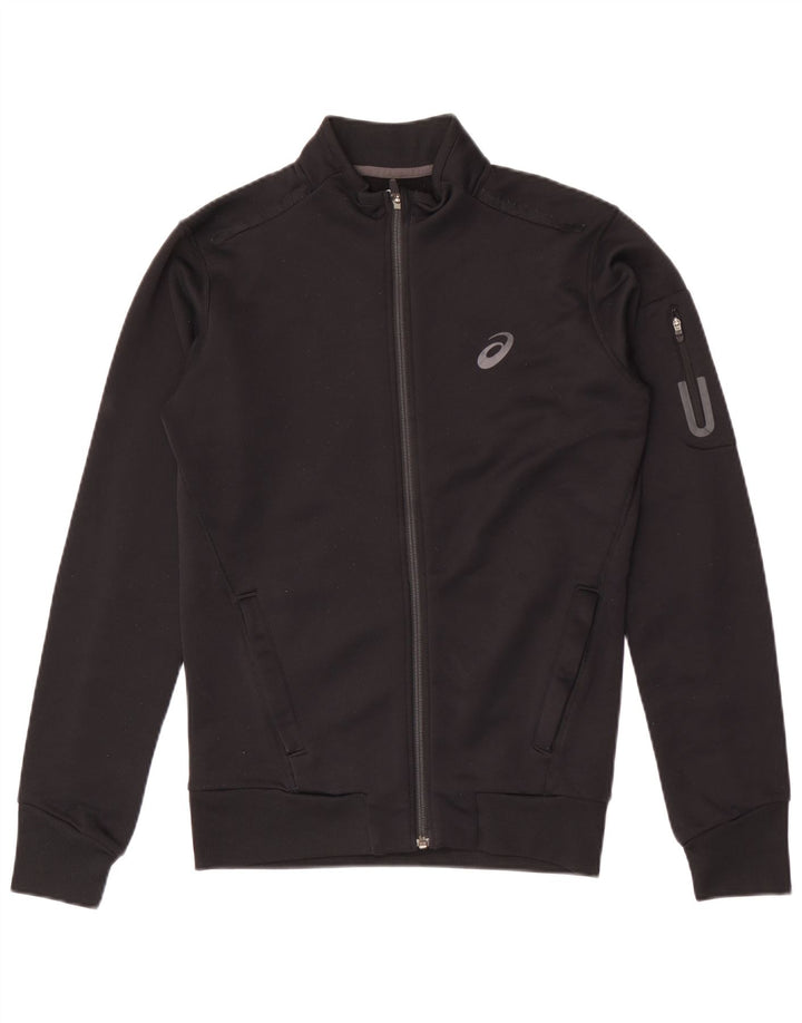 Asics Hombre Chándal Top Chaqueta Pequeña Poliéster Negro