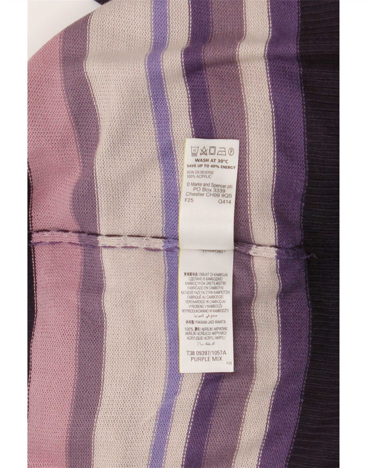 Marks & Spencer Jersey con cuello barco para mujer, talla 40, talla grande, multicolor