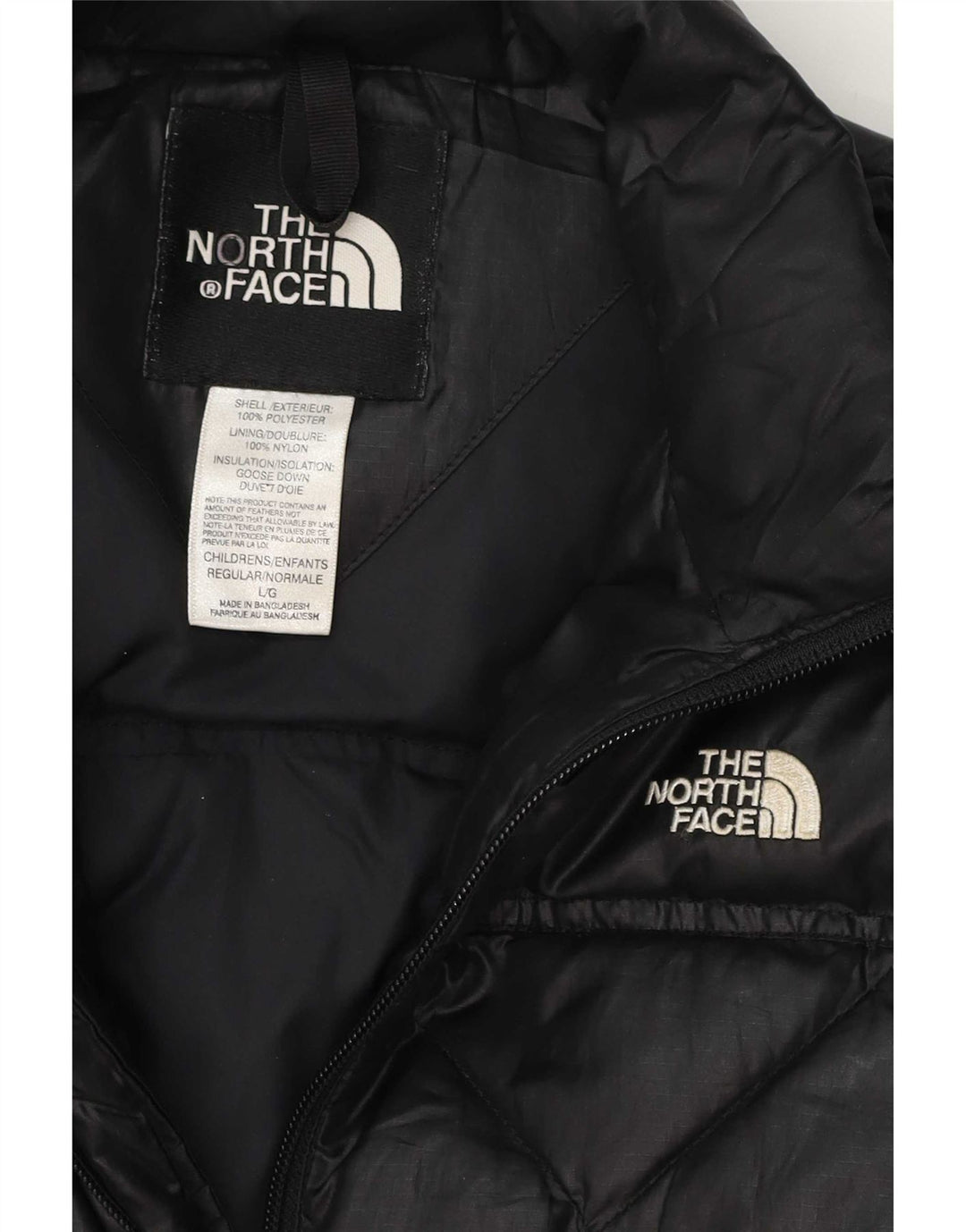 The North Face Chaqueta acolchada para niña 11-12 años Grande Negro Poliéster