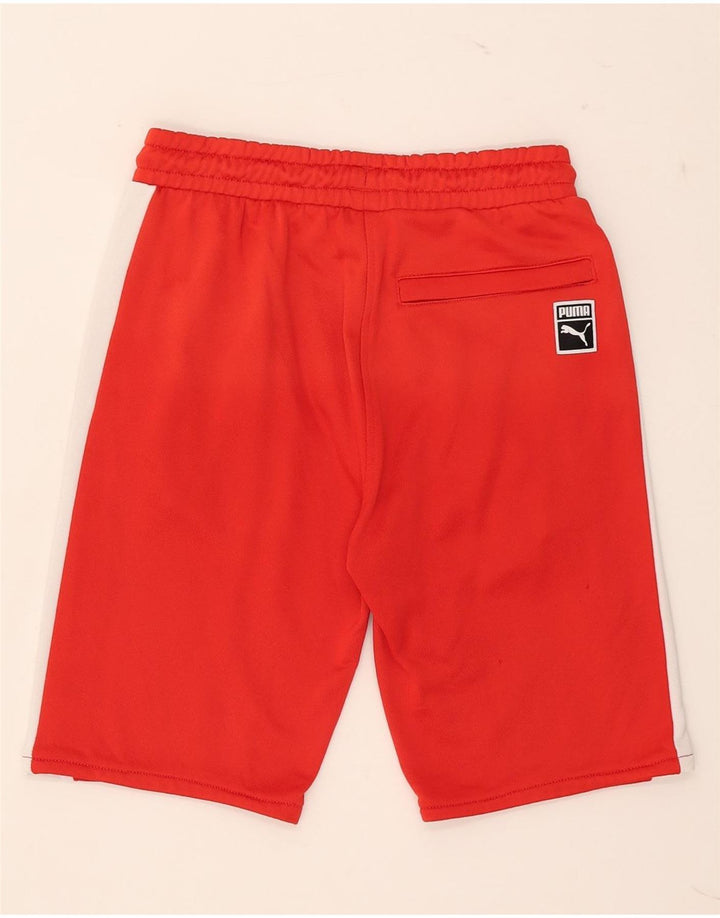 Pantalones cortos deportivos Puma para hombre, color rojo pequeño, color block