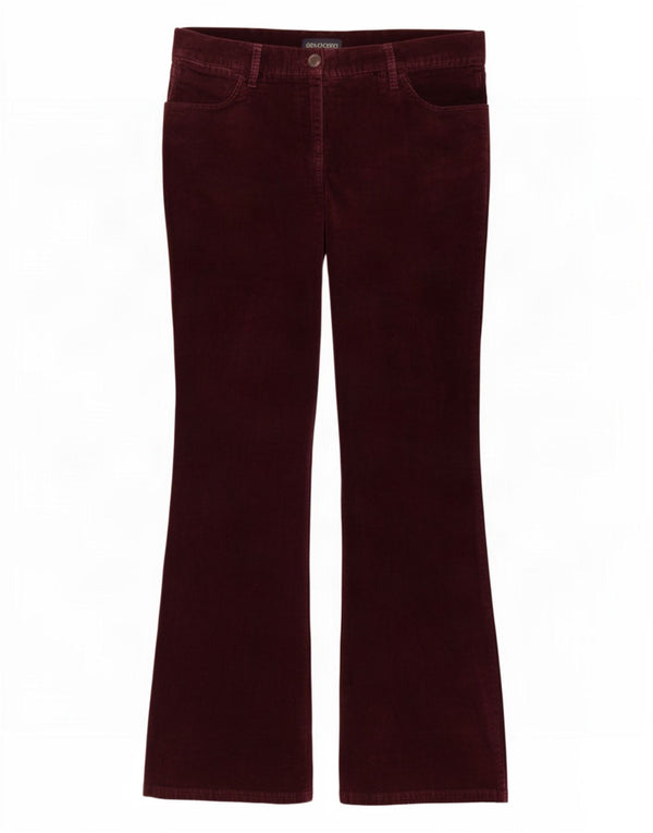 Marks & Spencer Pantalones de pana con corte de bota para mujer UK 10 Small W28 L31 Púrpura