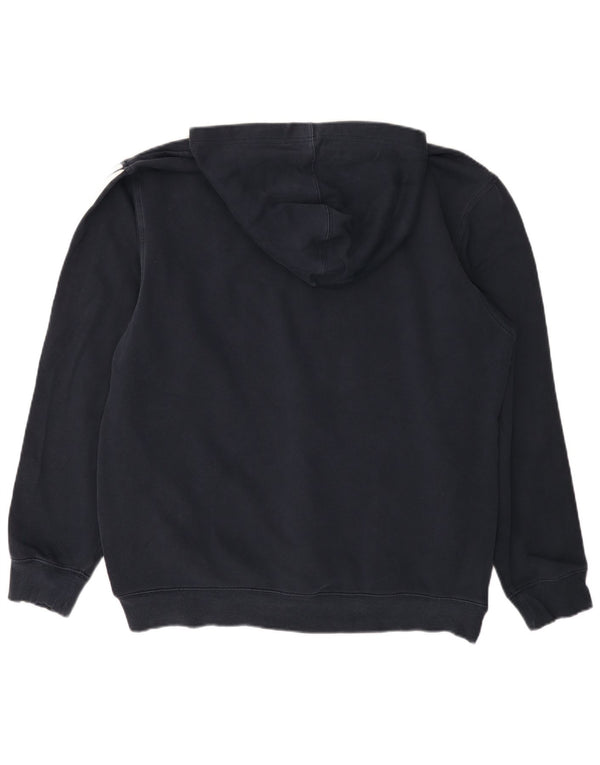 Adidas Sudadera con capucha y cremallera para hombre XL Azul marino Colorblock Algodón
